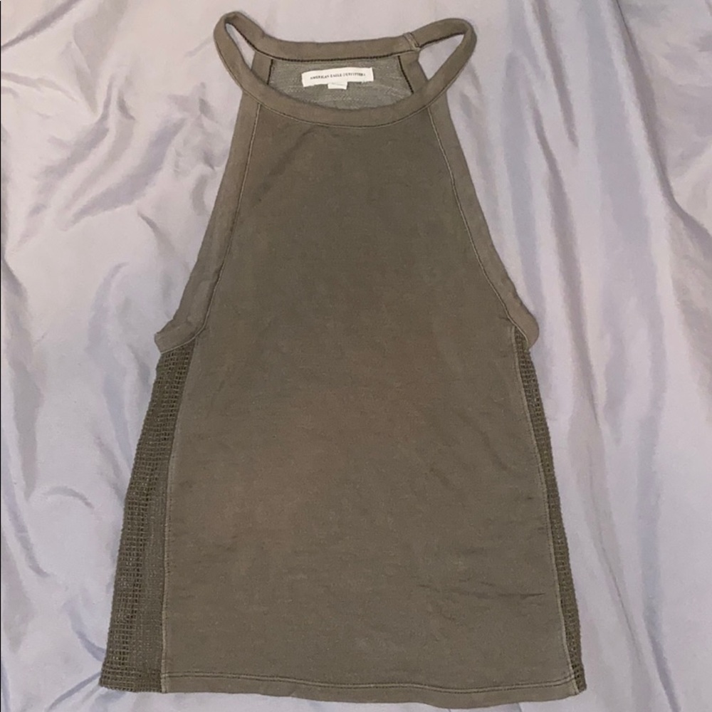 American Eagle, olive green tank top